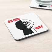 Oh God... set van 6 Cork Onderzetters (Linkerzijde)