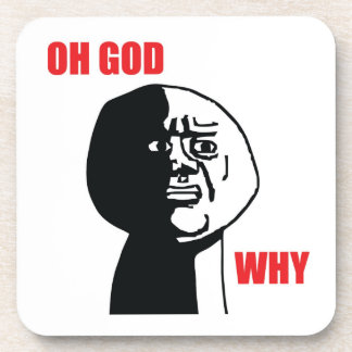 Oh God... set van 6 Cork Onderzetters