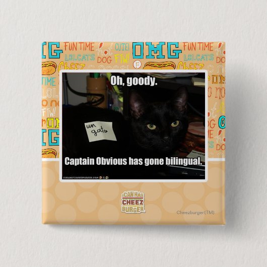 Oh, goed. vierkante button 5,1 cm (Voorkant)