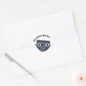 Oh Goede korte Funny Underwear Pun Ronde Sticker (Envelop)