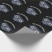 Oh Good Brief Funny Underwear Pun Dark BG Cadeaupapier (Hoek)