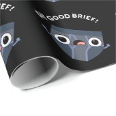 Oh Good Brief Funny Underwear Pun Dark BG Cadeaupapier (Rol Hoek)