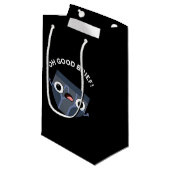 Oh Good Brief Funny Underwear Pun Dark BG Klein Cadeauzakje (Voorkant Gekanteld)