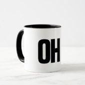 Oh ! grappige mok koffie mok cadeau idee (Voorkant links)