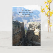 Oh Grote Geest Notecard Kaart (Gele Bloem)