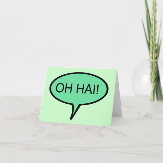 OH HAI Note Kaart (Voorkant)