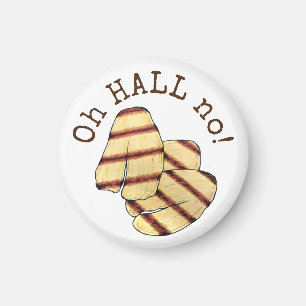 Oh HALL (hel) Nee! Halloumi Cheese Funny Foodie Magneet