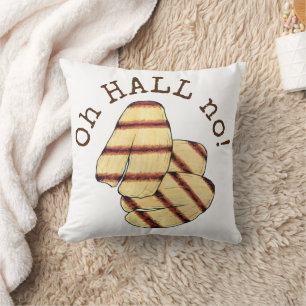 Oh HALL (hel) Nee! Halloumi Grilled Cheese Foodie Kussen