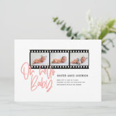 Oh Hallo baby moderne multi-fotofilm rol Aankondiging (Staand voorkant)