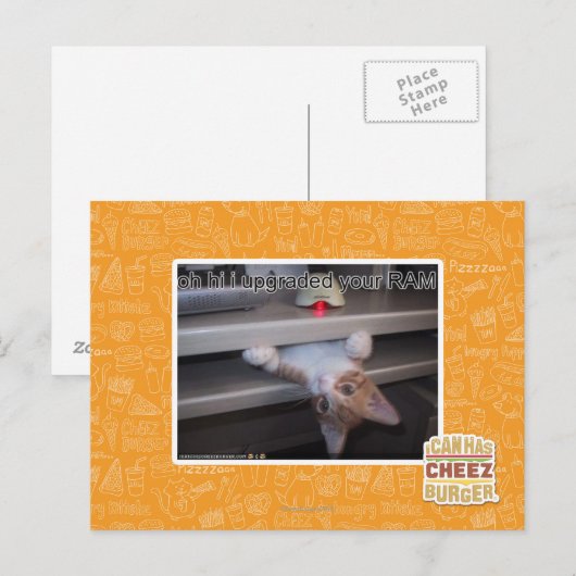 oh hallo bevorderde ik uw RAM Briefkaart (Voorkant / Achterkant)