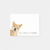 Oh Hallo daar | Schilderen van de Waterverf Shiba  Post-it® Notes (Voorkant)