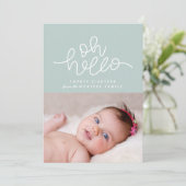 Oh hallo script nieuwjaar foto (Staand voorkant)