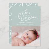 Oh hallo script nieuwjaars foto (Voorkant / Achterkant)