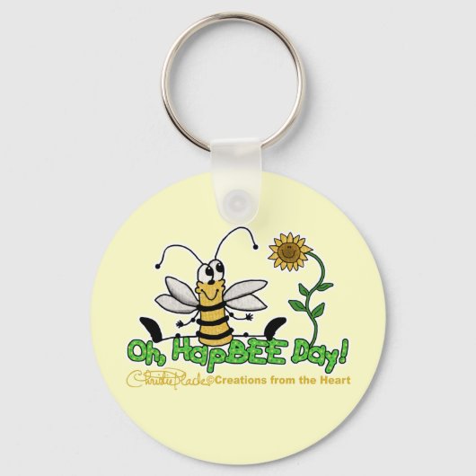 Oh HapBee Day Sleutelhanger (Voorkant)
