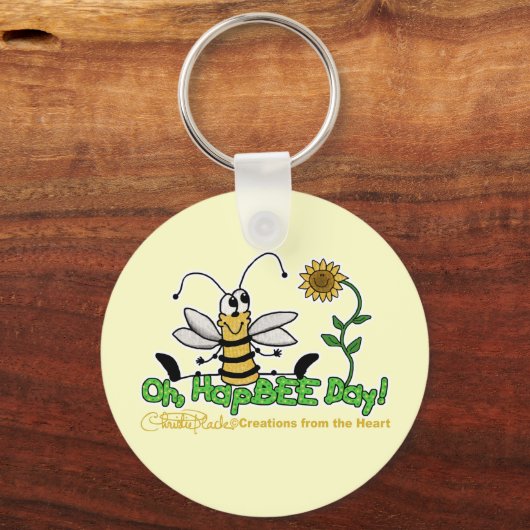Oh HapBee Day Sleutelhanger (Voorkant)