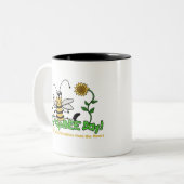 Oh HapBee Day Tweekleurige Koffiemok (Voorkant links)