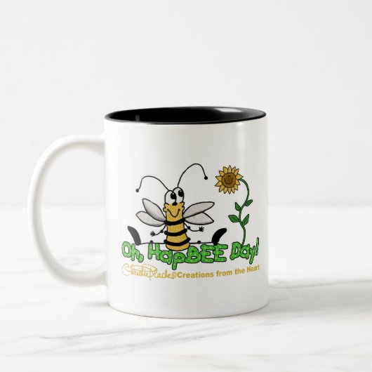 Oh HapBee Day Tweekleurige Koffiemok (Links)