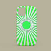 Oh Happy Day Monogram Groene Zonneuitbarsting iPhone Hoesje