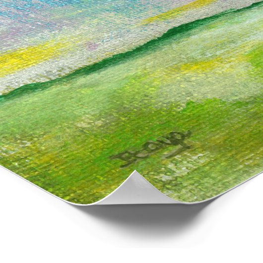 Oh Happy Day Print Poster van het originele schild (Hoek)