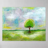 Oh Happy Day Print Poster van het originele schild (Voorkant)