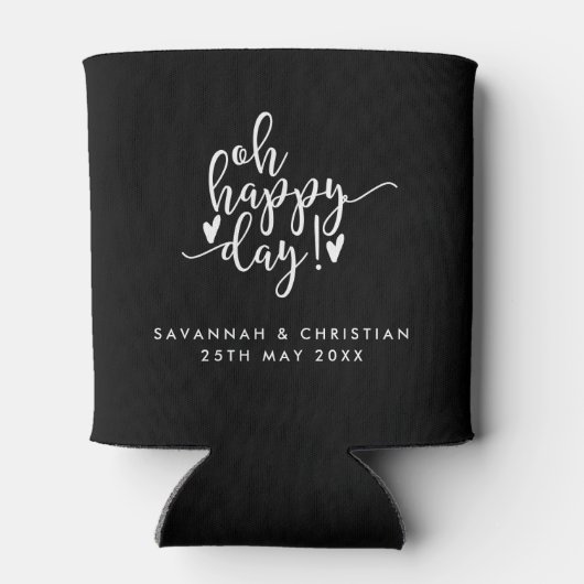 Oh Happy Day Script Personalized Wedding Blikjeskoeler