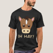 Oh Hay Horse Pun T-shirt (Voorkant)