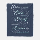 Oh Heilige Kerstavleece Throw Blanket Fleece Deken (Voorkant)