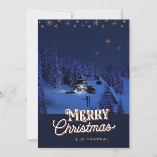 Oh Heilige Kerstfotokaart Feestdagenkaart (Voorkant)