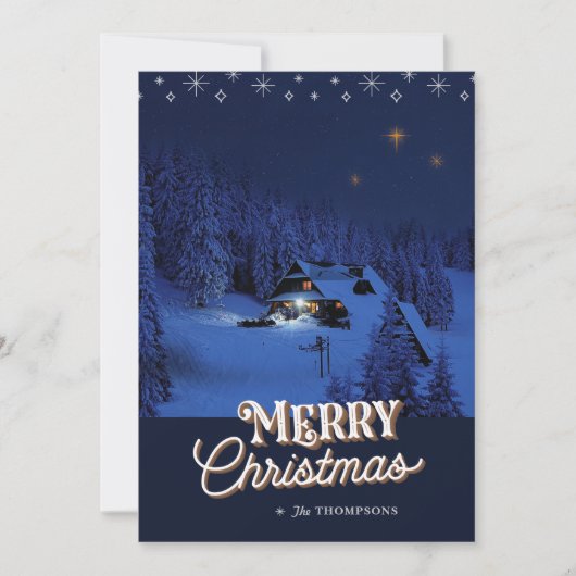 Oh Heilige Kerstfotokaart Feestdagenkaart (Voorkant)