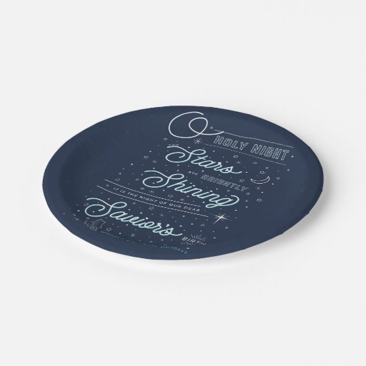 Oh Heilige Kerstmis 7-inch Borden Papieren Bordje (Gekanteld)