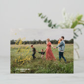 Oh Heilige Kerstmis Folie Holiday Kaart (Staand Voorkant)