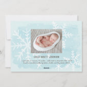 Oh Heilige Nacht | Aankondiging vakantiegeboorte f (Achterkant)