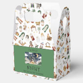 Oh Heilige Nacht Afro-Amerikaanse Geboorte Kerstmi Bedankdoosjes (Geopend)