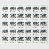 Oh Heilige Nacht Afro-Amerikaanse Geboorte Kerstmi Cadeaupapier (Vlak)