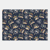 Oh Heilige Nacht Afro-Amerikaanse Geboorte Kerstmi Inpakpapier Vel (Voorkant 3)