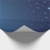 Oh Heilige Nacht Brightly Shining Stars Cadeaupapier (Hoek)