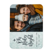 Oh Heilige Nacht Custom Religieuze Foto Kerstmis Magneet (Verticaal)