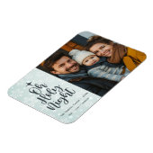 Oh Heilige Nacht Custom Religieuze Foto Kerstmis Magneet (Linkerzijde)