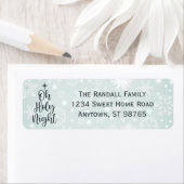 Oh Heilige Nacht Custom Religieuze Kerstmis Etiket (Insitu)