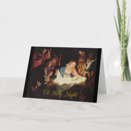 Oh Heilige Nacht, de Kerstkaart van Jesus van het Feestdagen Kaart