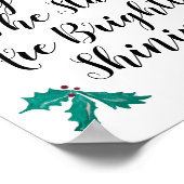 Oh Heilige nacht de sterren zijn helder Poster (Hoek)