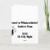 Oh Heilige Nacht Feestdagen Kaart (Achterkant)