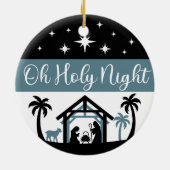 Oh Heilige Nacht Keramisch Ornament (Achterkant)