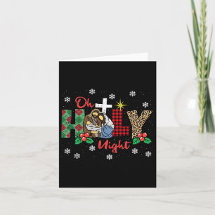 Oh Heilige Nacht Kerstmis Pyjama X-mas Plaid Chris Kaart