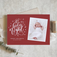 Oh Heilige Nacht Manuscript Red Baby Fotokerstmis