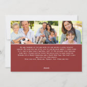 Oh Heilige Nacht Manuscript Typografie Nativiteit Feestdagenkaart (Achterkant)