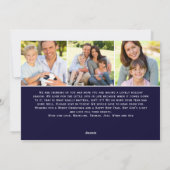 Oh Heilige Nacht Script Typografie Kribbe 3 Foto Feestdagenkaart (Achterkant)