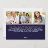 Oh Heilige Nacht Script Typografie Kribbe 4 Foto Feestdagenkaart (Achterkant)