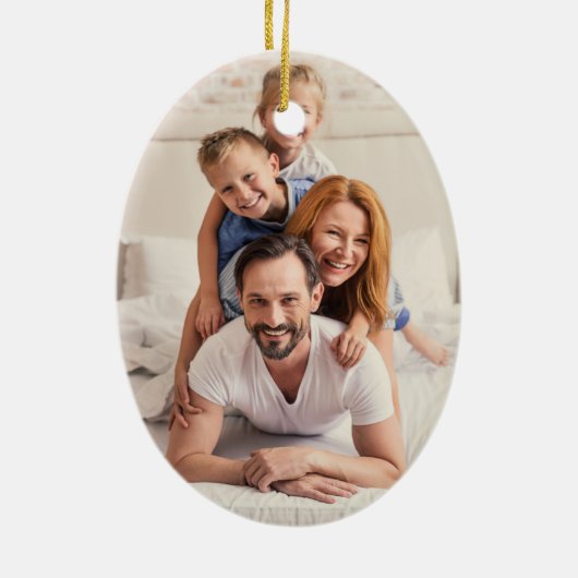 Oh heilige nacht | Sterren met Kerstmis met Foto Keramisch Ornament (Achterkant)