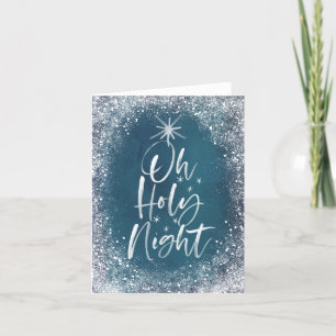 Oh Heilige Nacht Vouw Kerstkaart Feestdagen Kaart